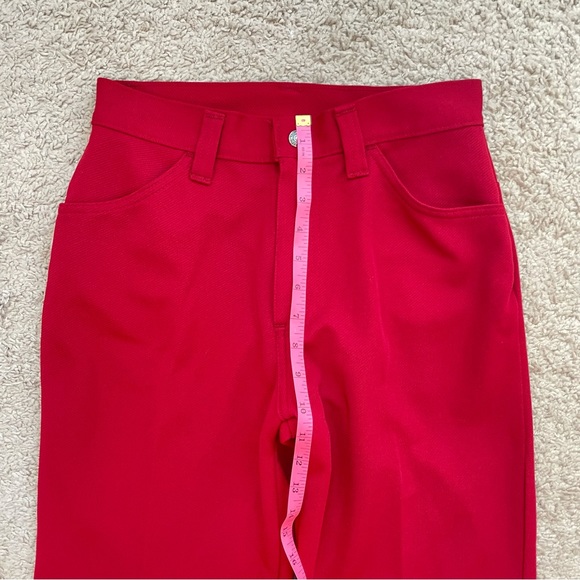 Vintage Levis for Gals Sta-Prest Big E White Tab RARE Retro 60s 70s Flared Pants - Picture 13 of 16